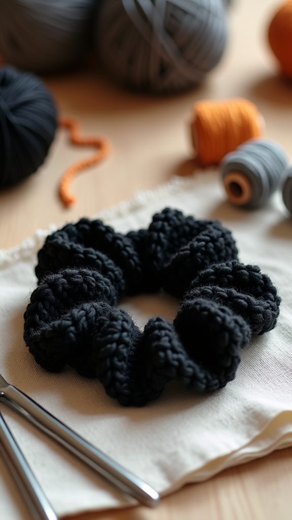 elegant black crochet accessory