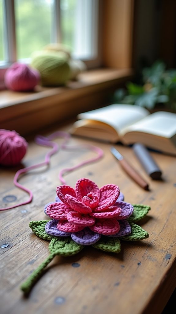 elegant floral bookmark design