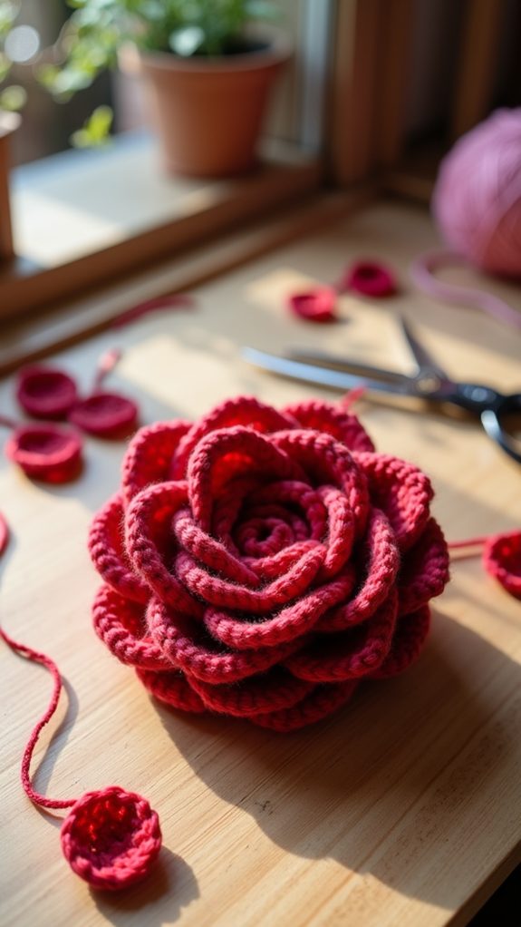 elegant floral spiral pattern