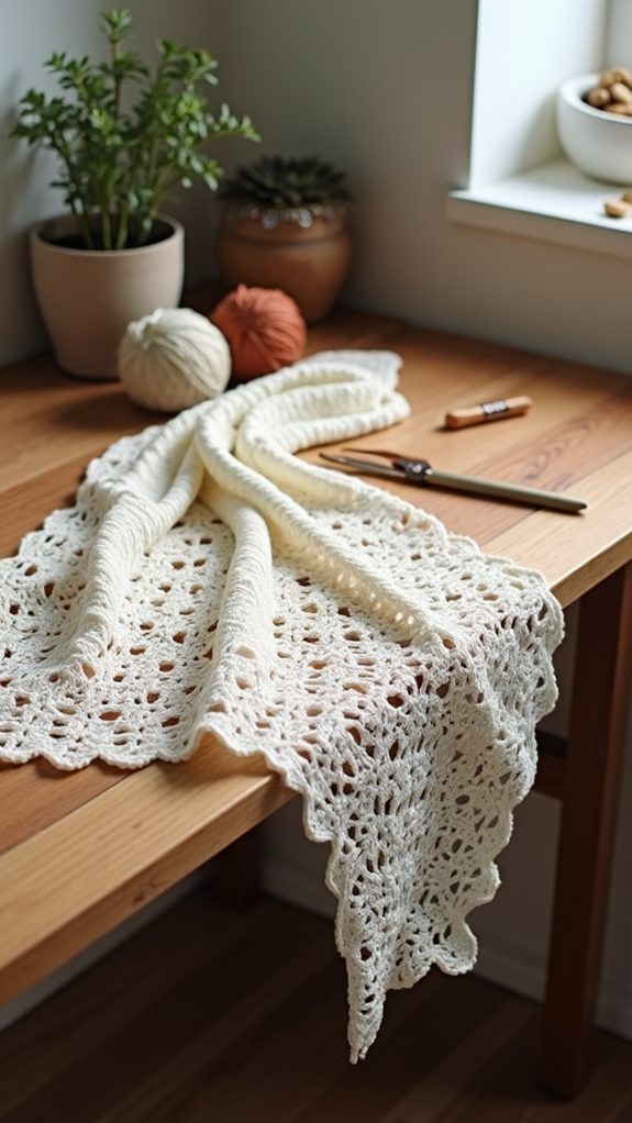 elegant knit lace accessory