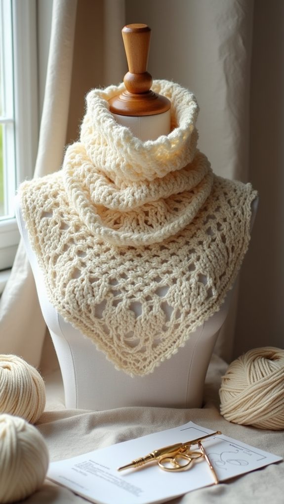 elegant knit neck accessory