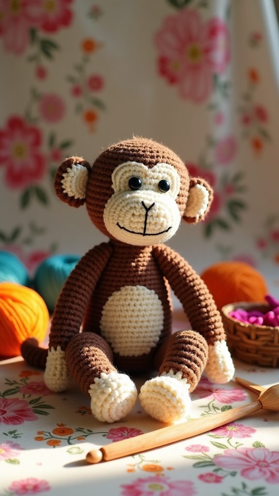 engaging crochet monkey activity