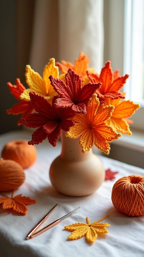 falling colorful autumn foliage