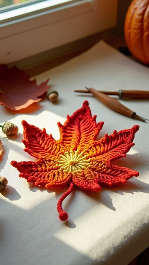 falling leaves design theme