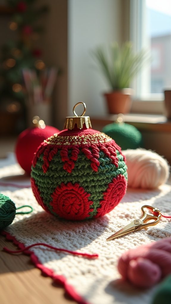 festive decorative hanging sphere