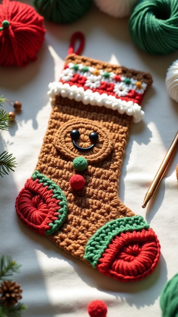festive gingerbread man decor