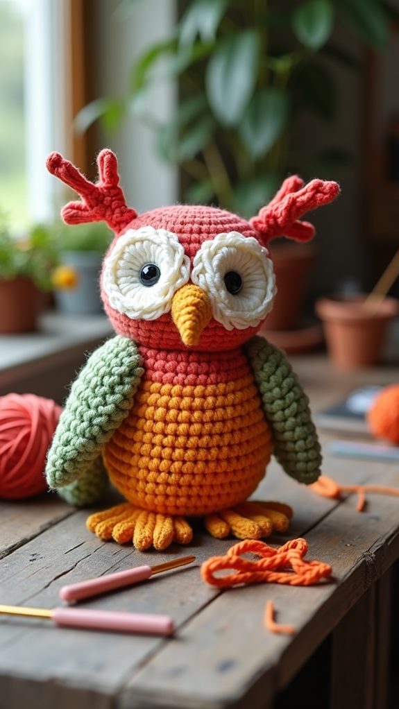 festive owls home decorations