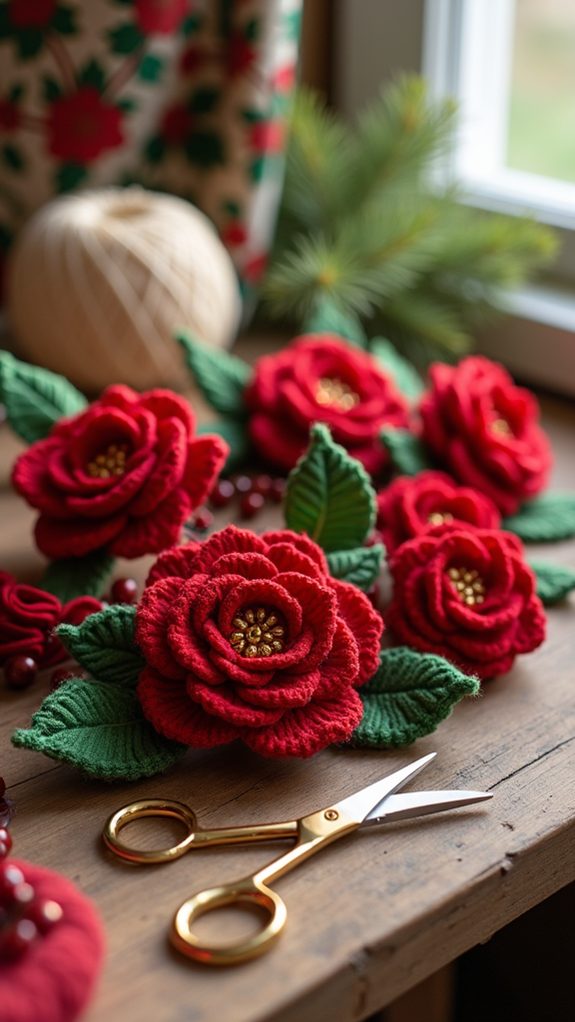 festive seasonal flower arrangement