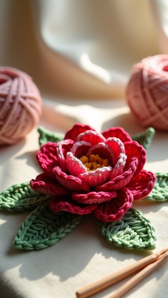 floral leaf arrangement design