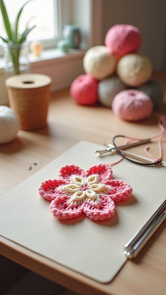 flower applique star stitch