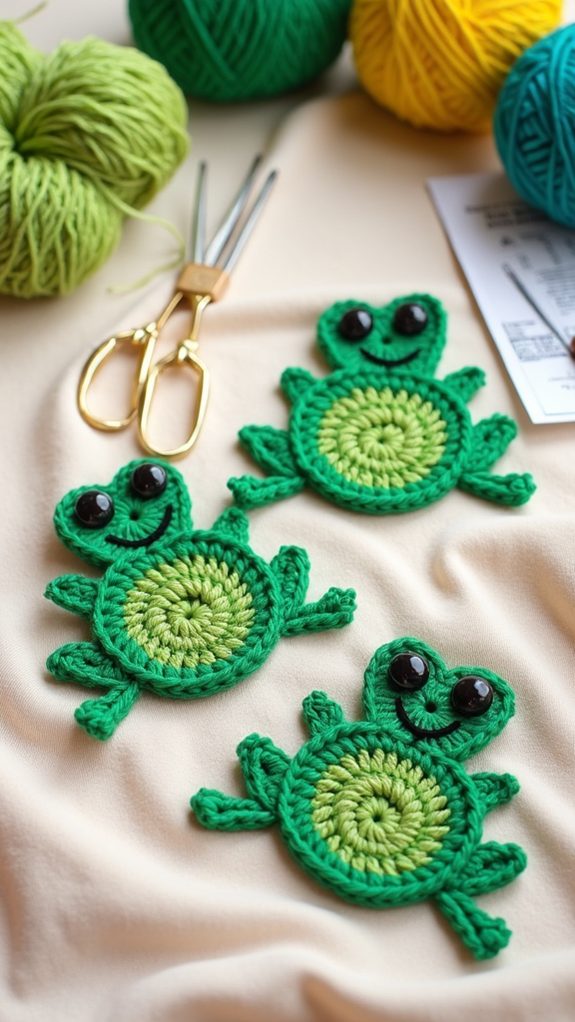 frog themed coaster collection
