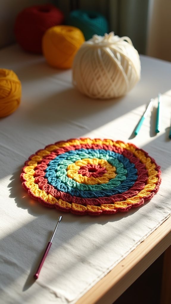 geometric design drink coaster