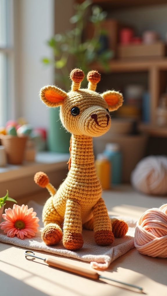 giraffe themed decorative shelving