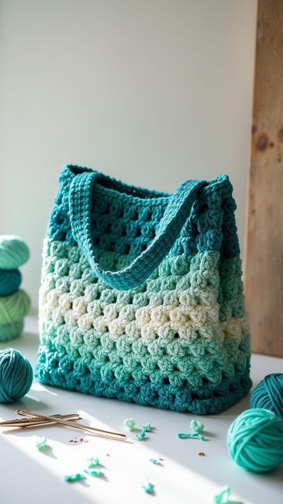 gradient crochet square pattern
