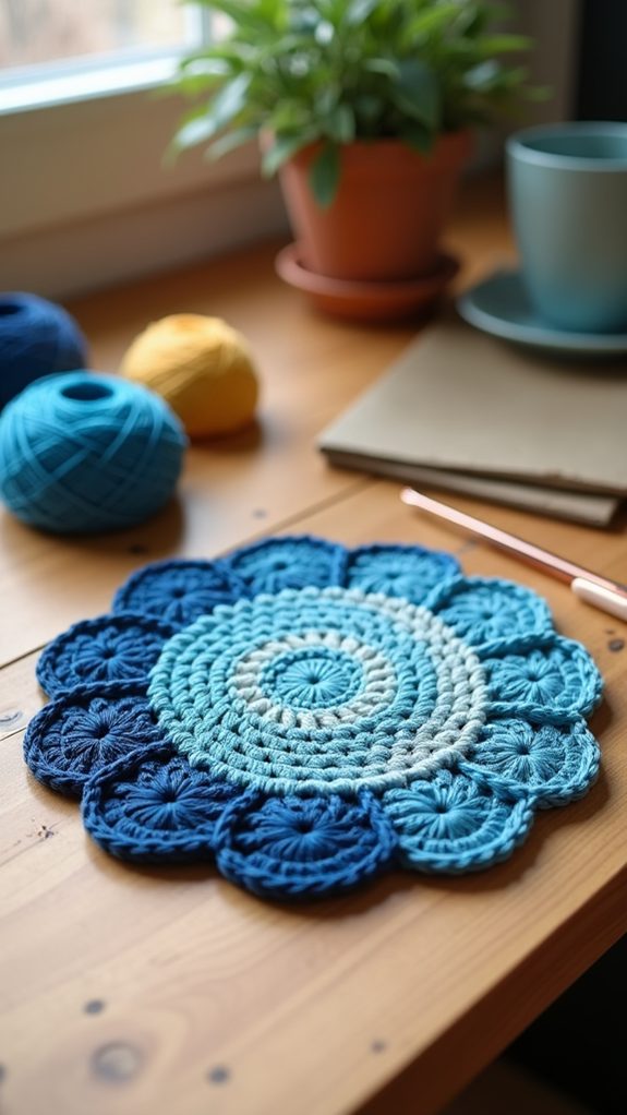 gradient design drink coaster