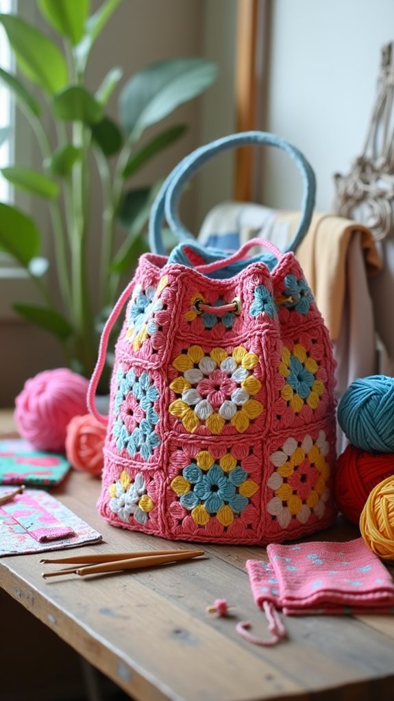 granny square bag design