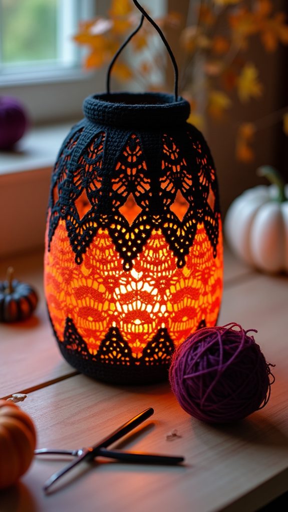 halloween themed lantern decorations