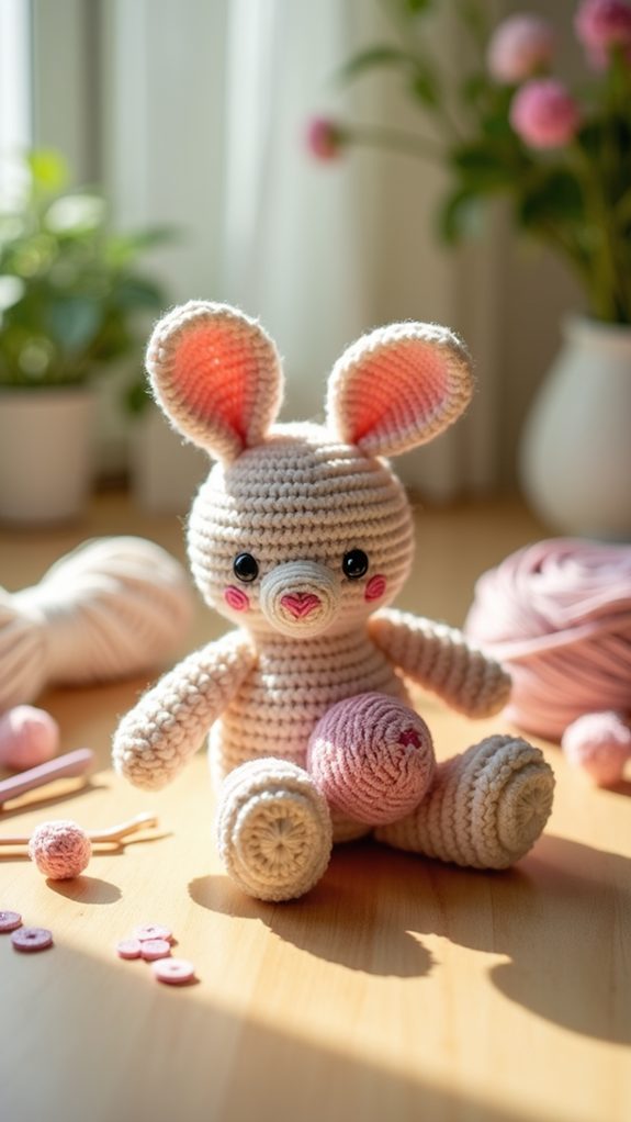 handmade crochet bunny toy