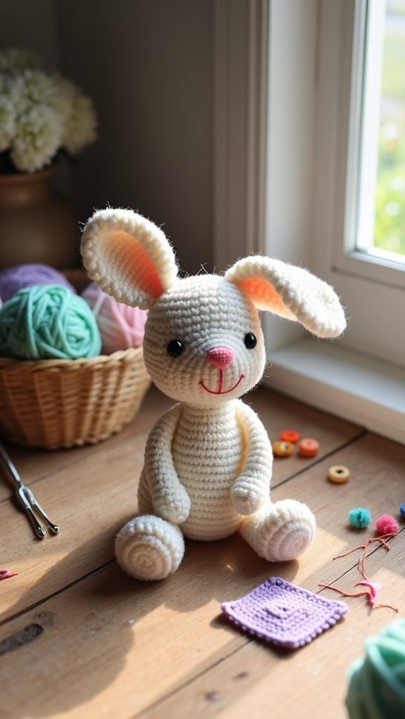 handmade crochet bunny toy