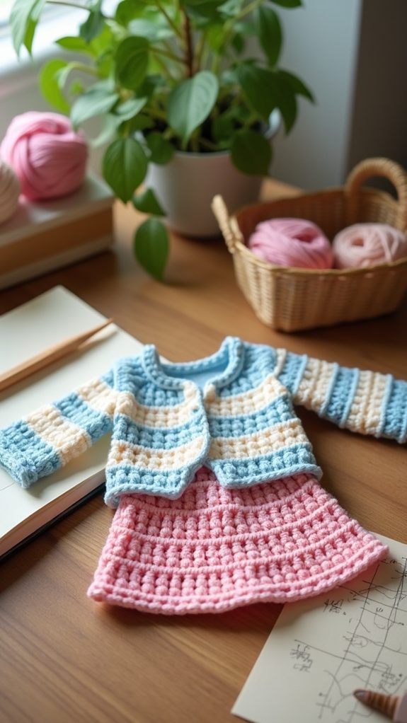 handmade crochet doll outfits