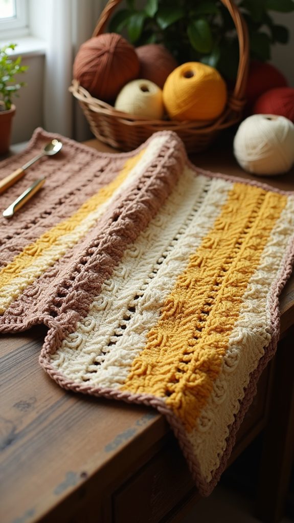 handmade crochet equine blanket