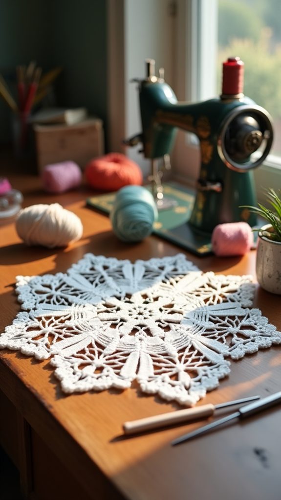 handmade winter decor piece