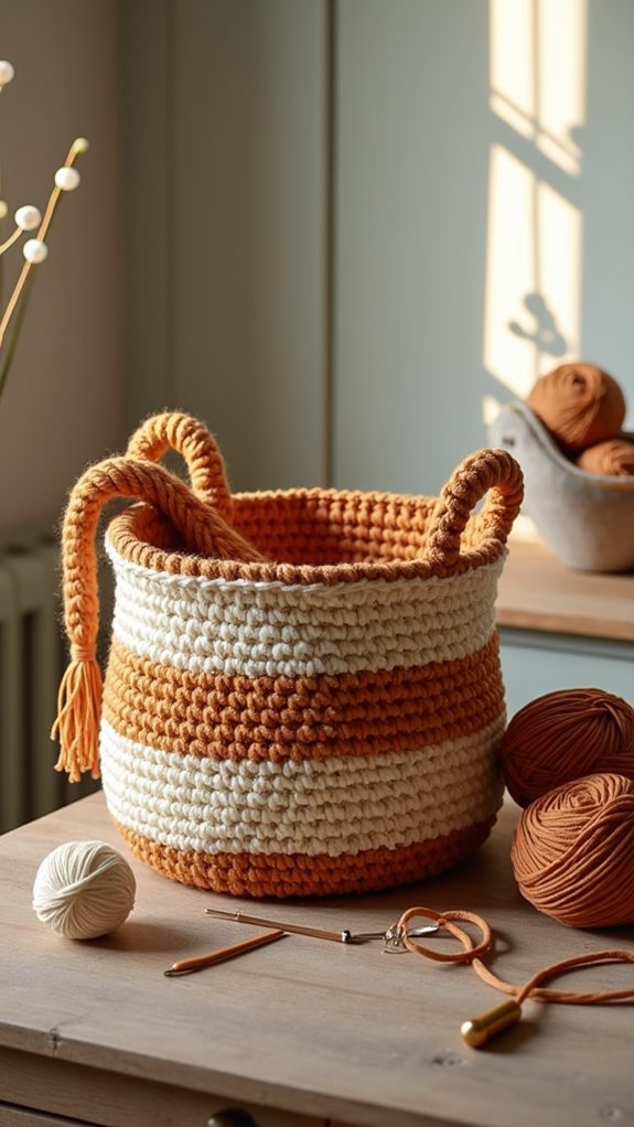 highland cow basket design