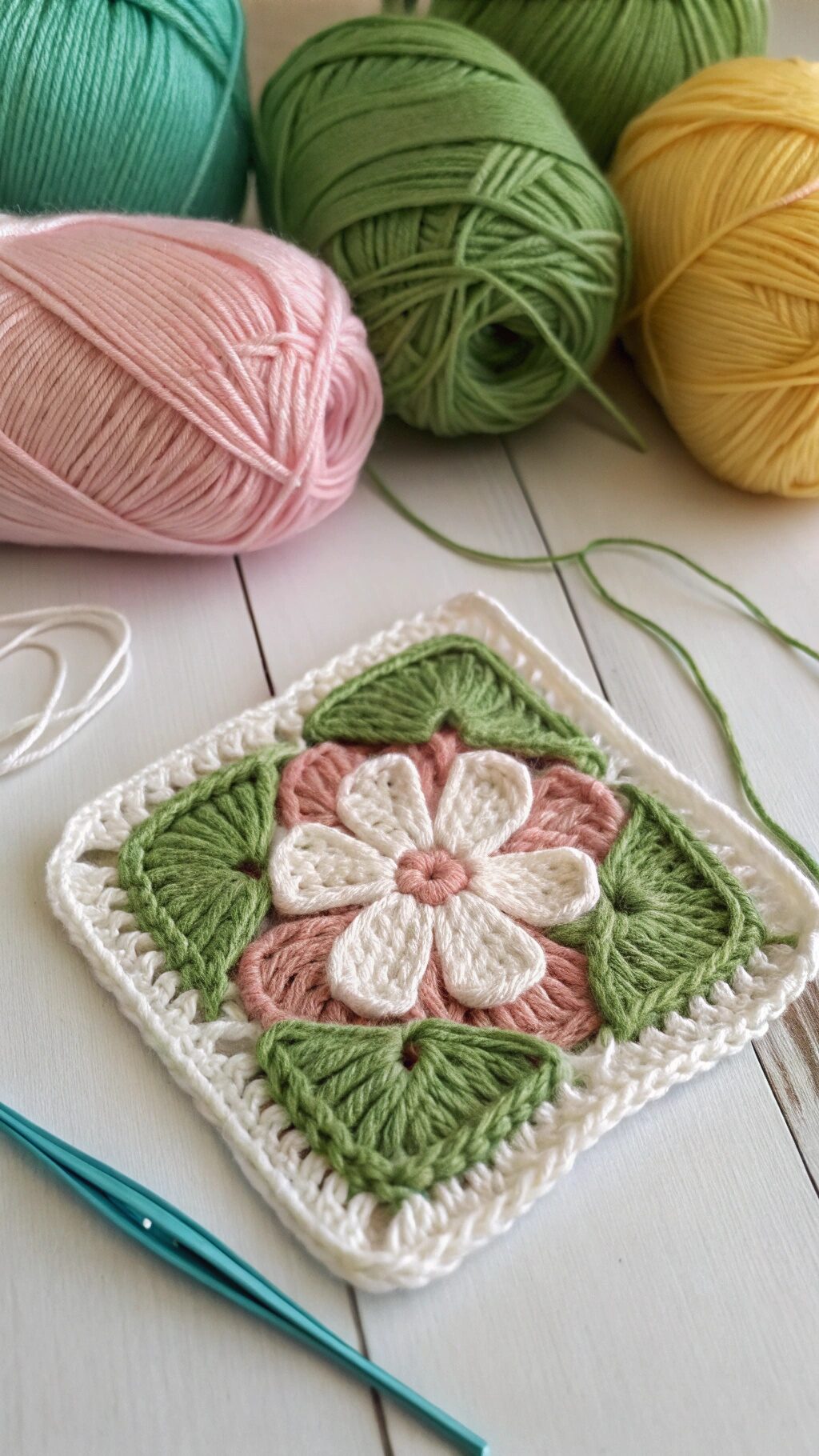 Rustic Clover Granny Square