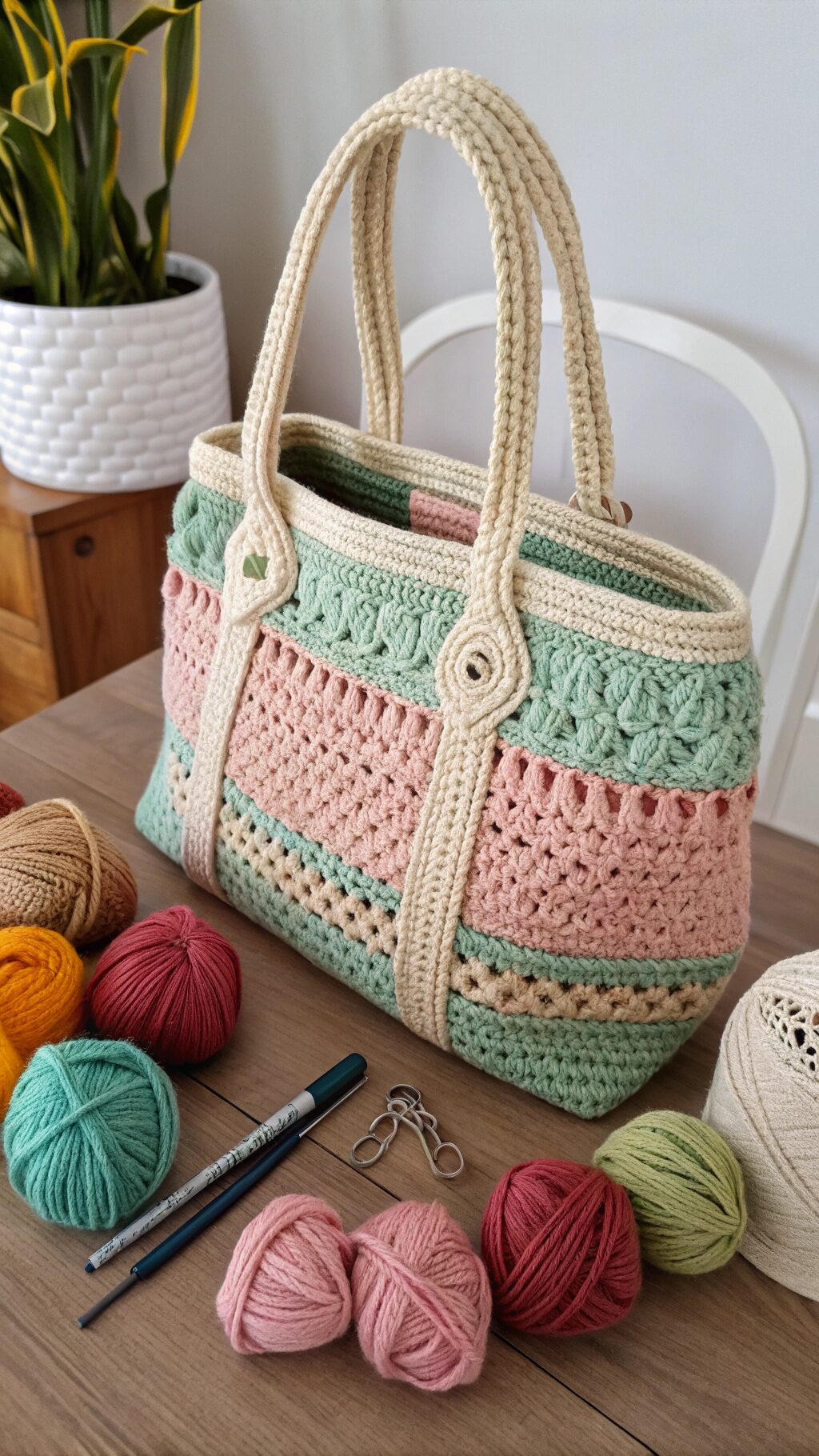 Textured Knit Satchel