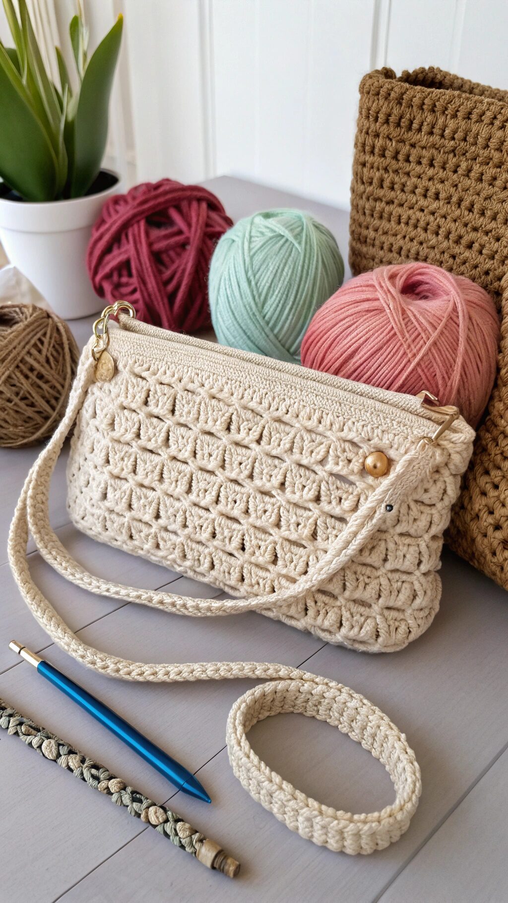 Chic Crochet Wristlet