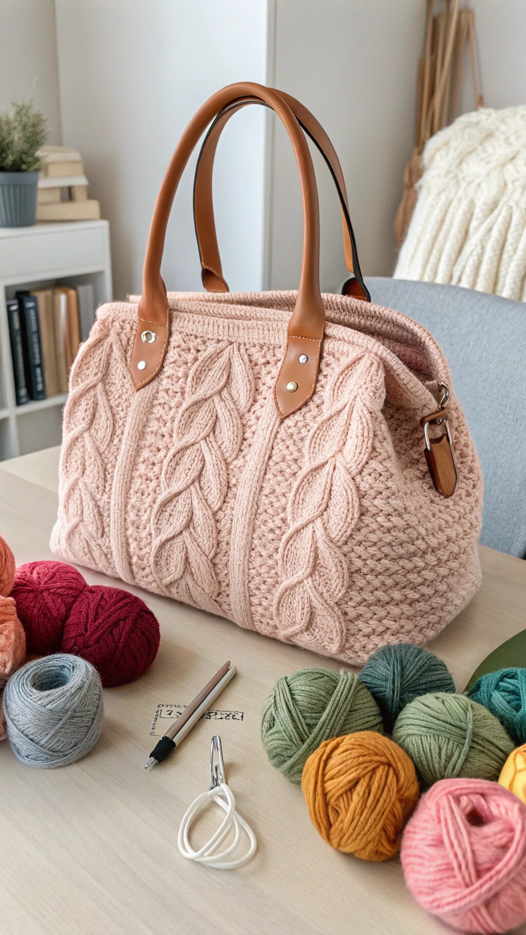 Cozy Knit Travel Tote