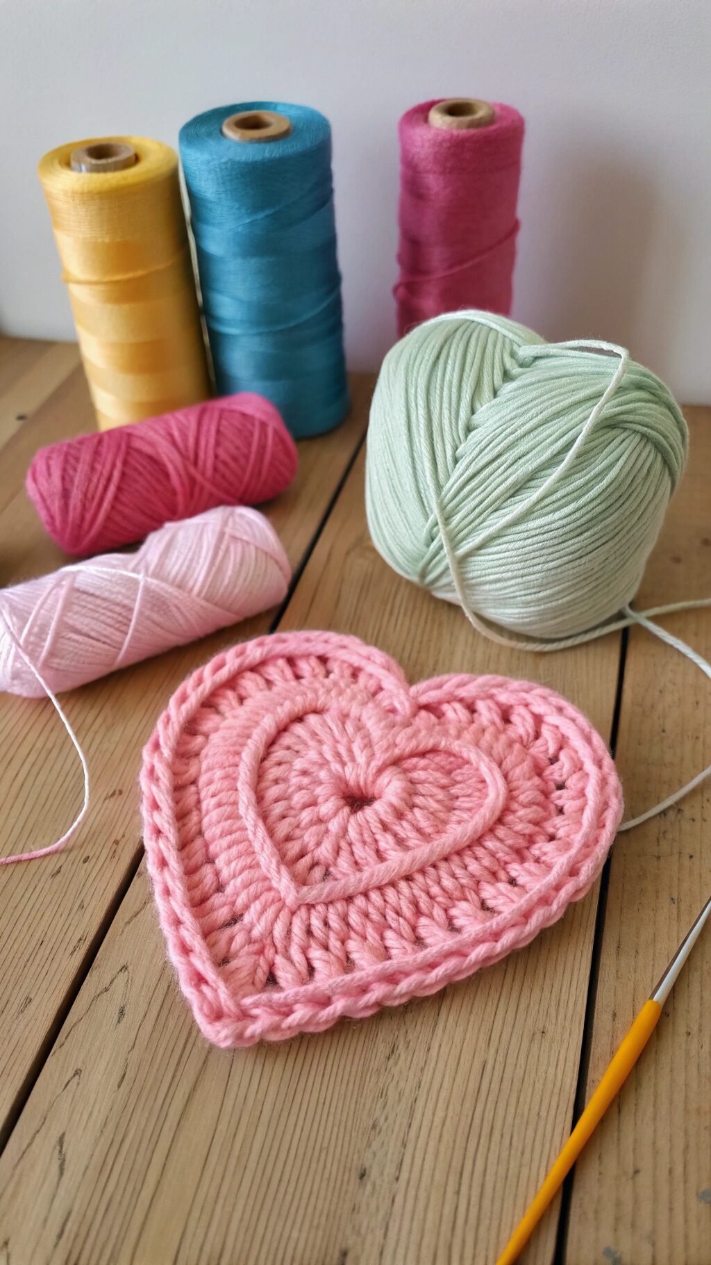 Chunky Yarn Heart