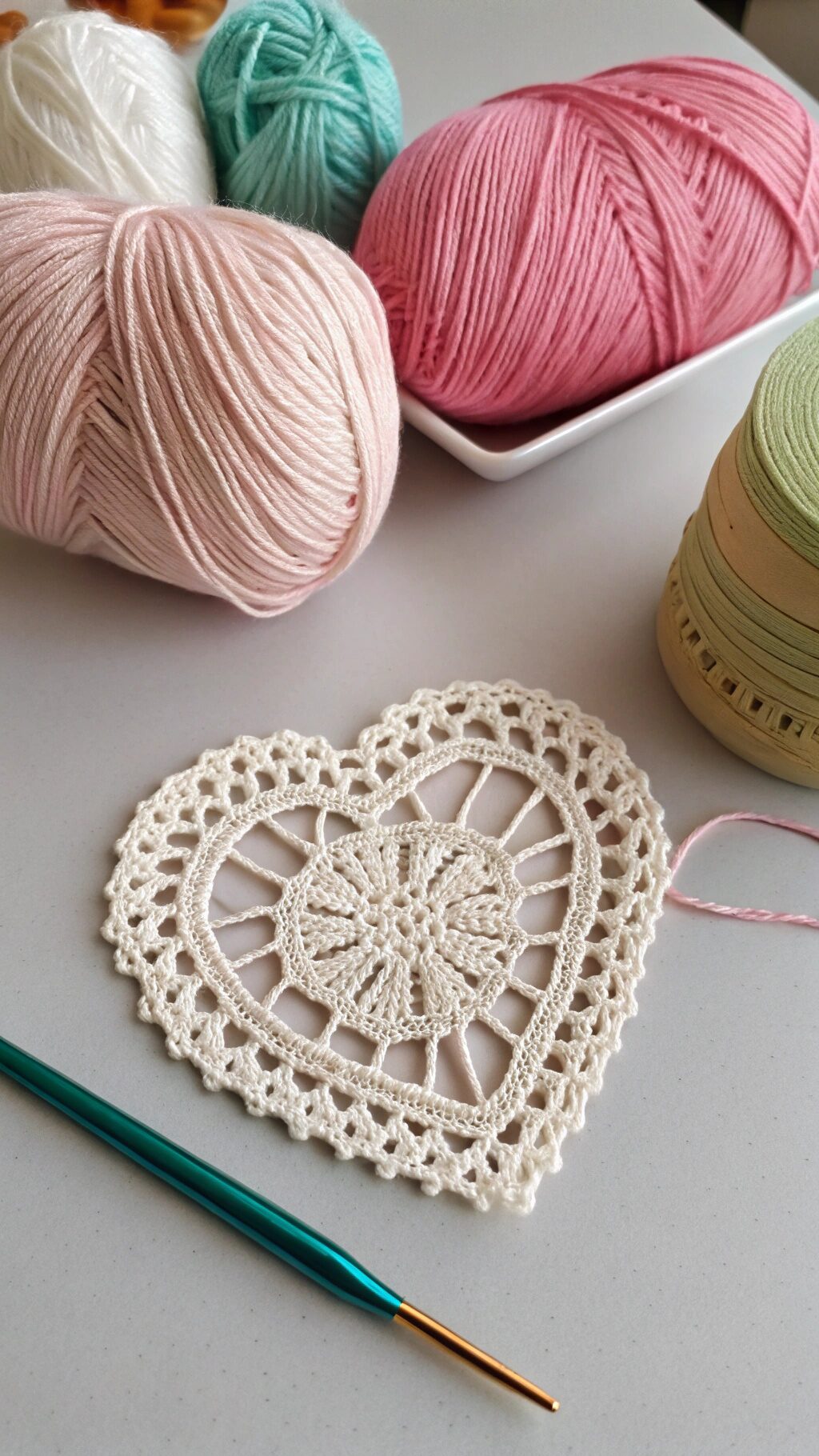 Lacy Crochet Heart