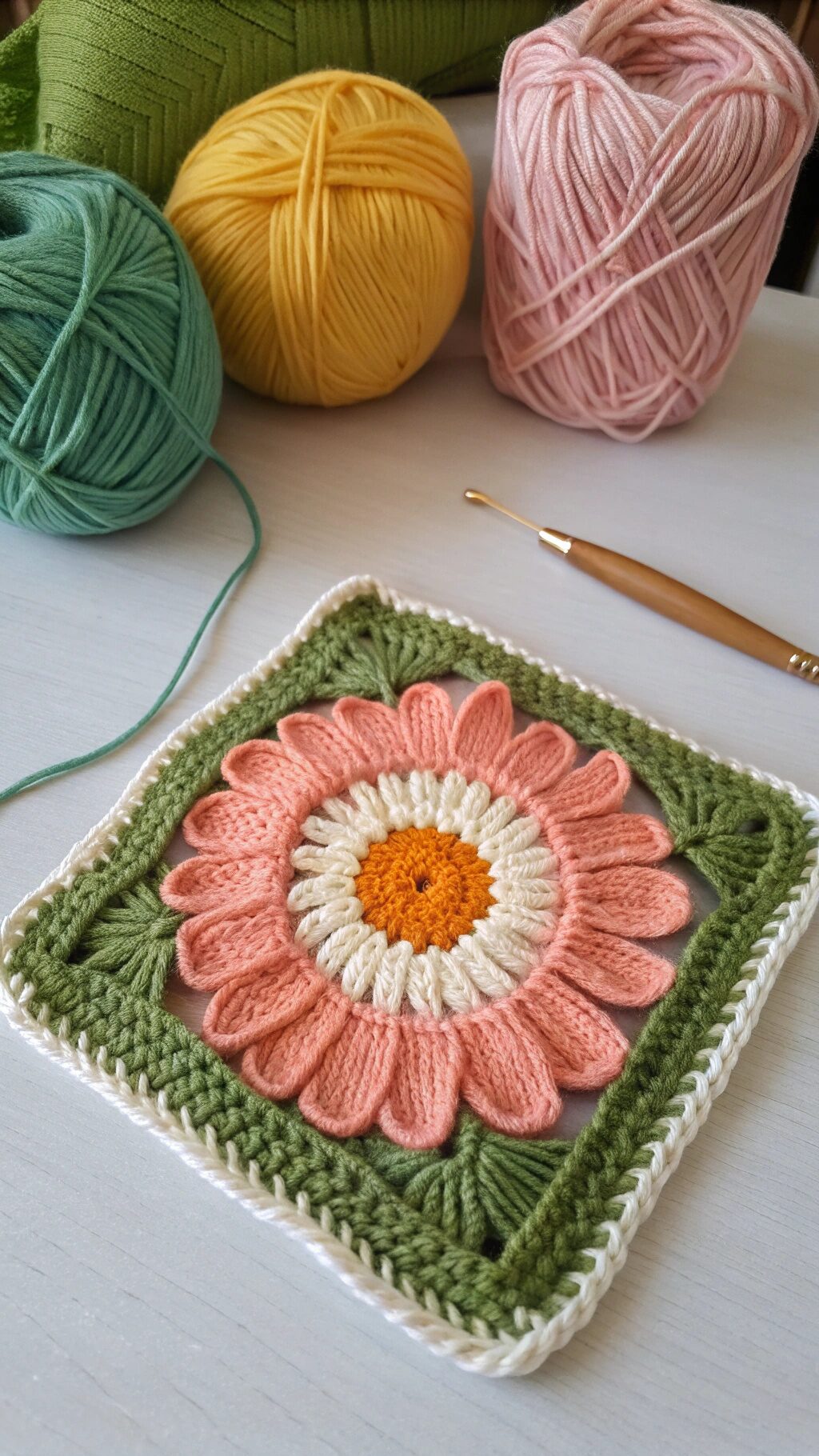 Colorful Gerbera Daisy Square
