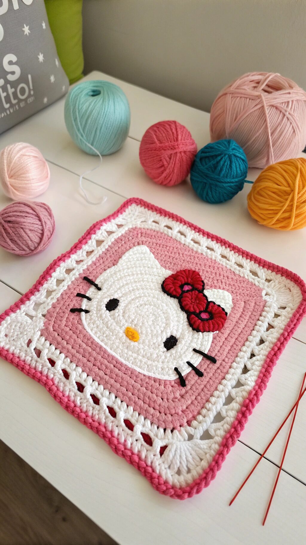 Hello Kitty Blanket Square