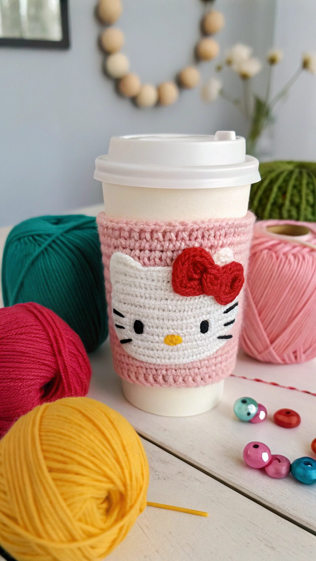 Hello Kitty Coffee Cozy