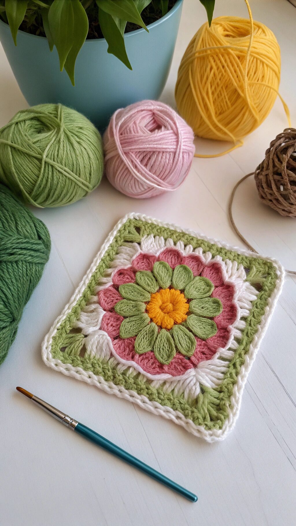 Sweet Wildflower Granny Square