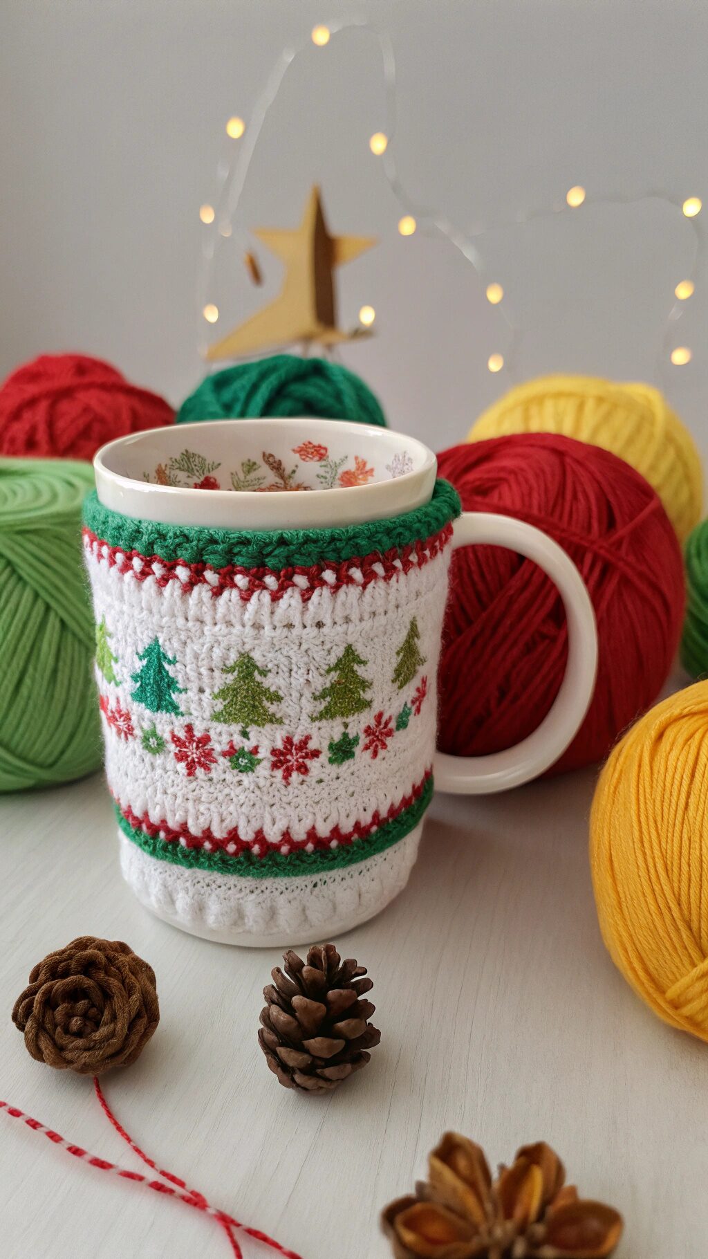 Festive Holiday Mug Cozy