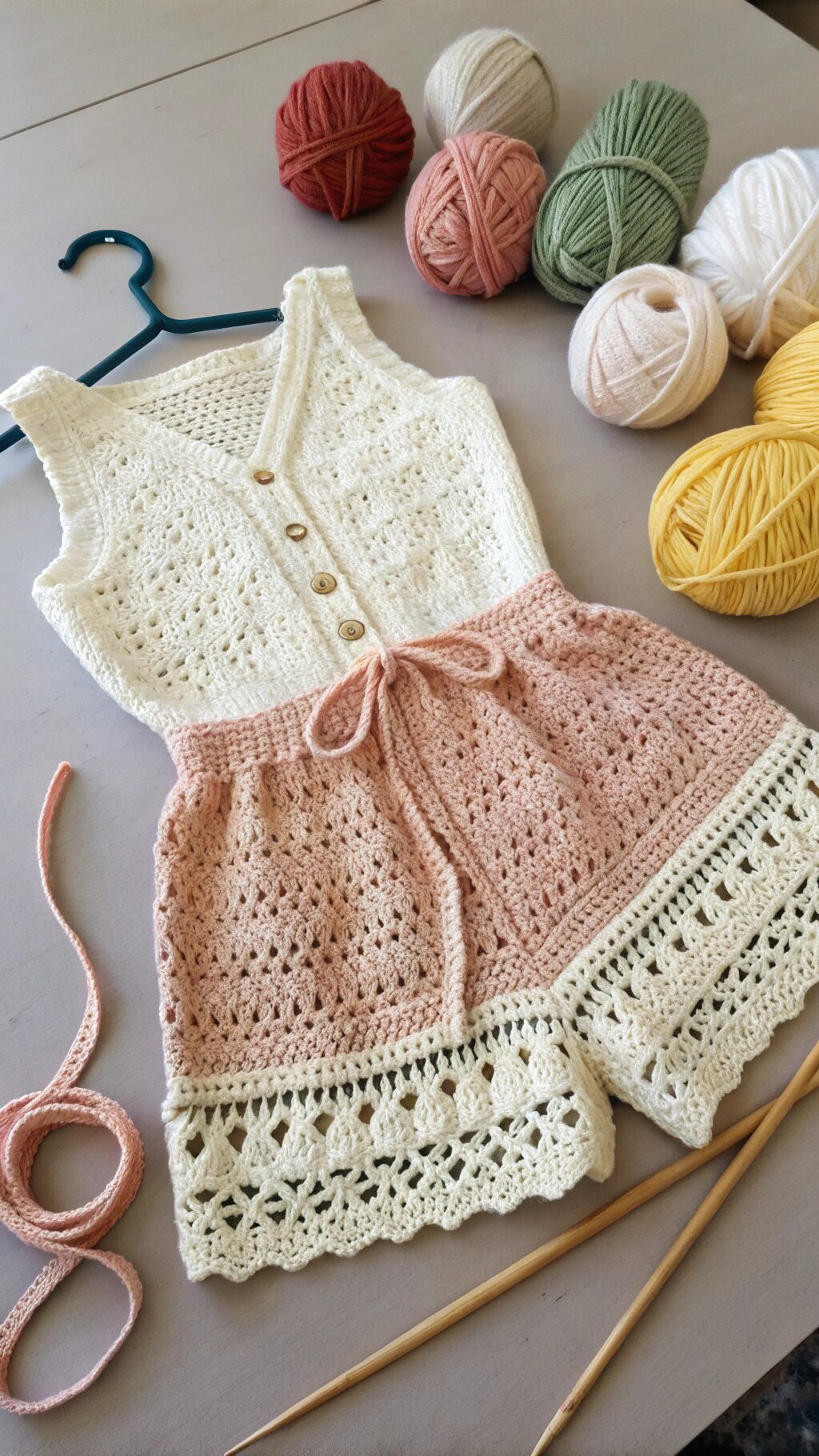 Beachy Crochet Cover-Up Romper