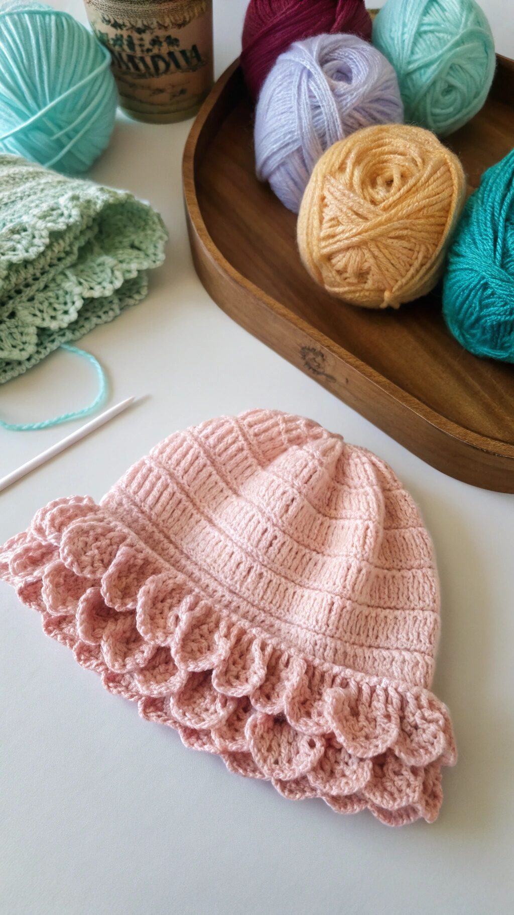 Ruffle Headband Hat