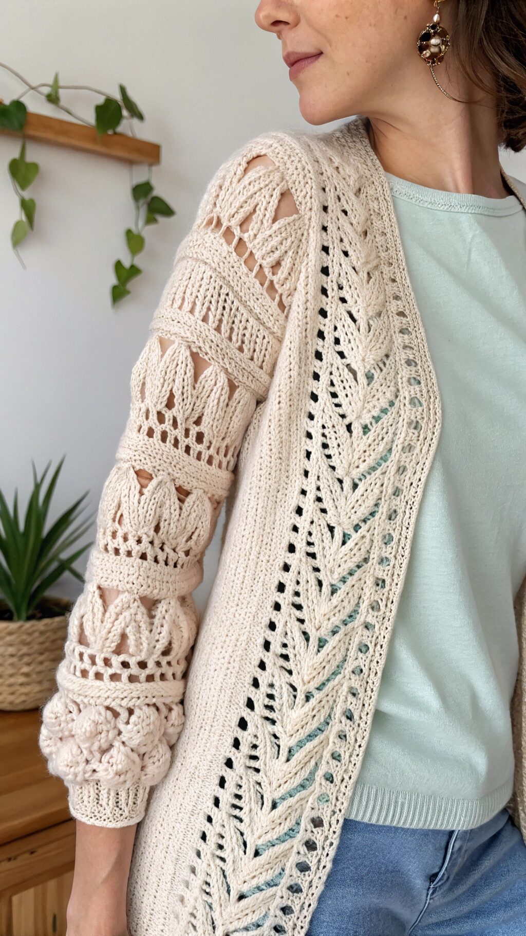 Chunky Knit Crochet Sleeves