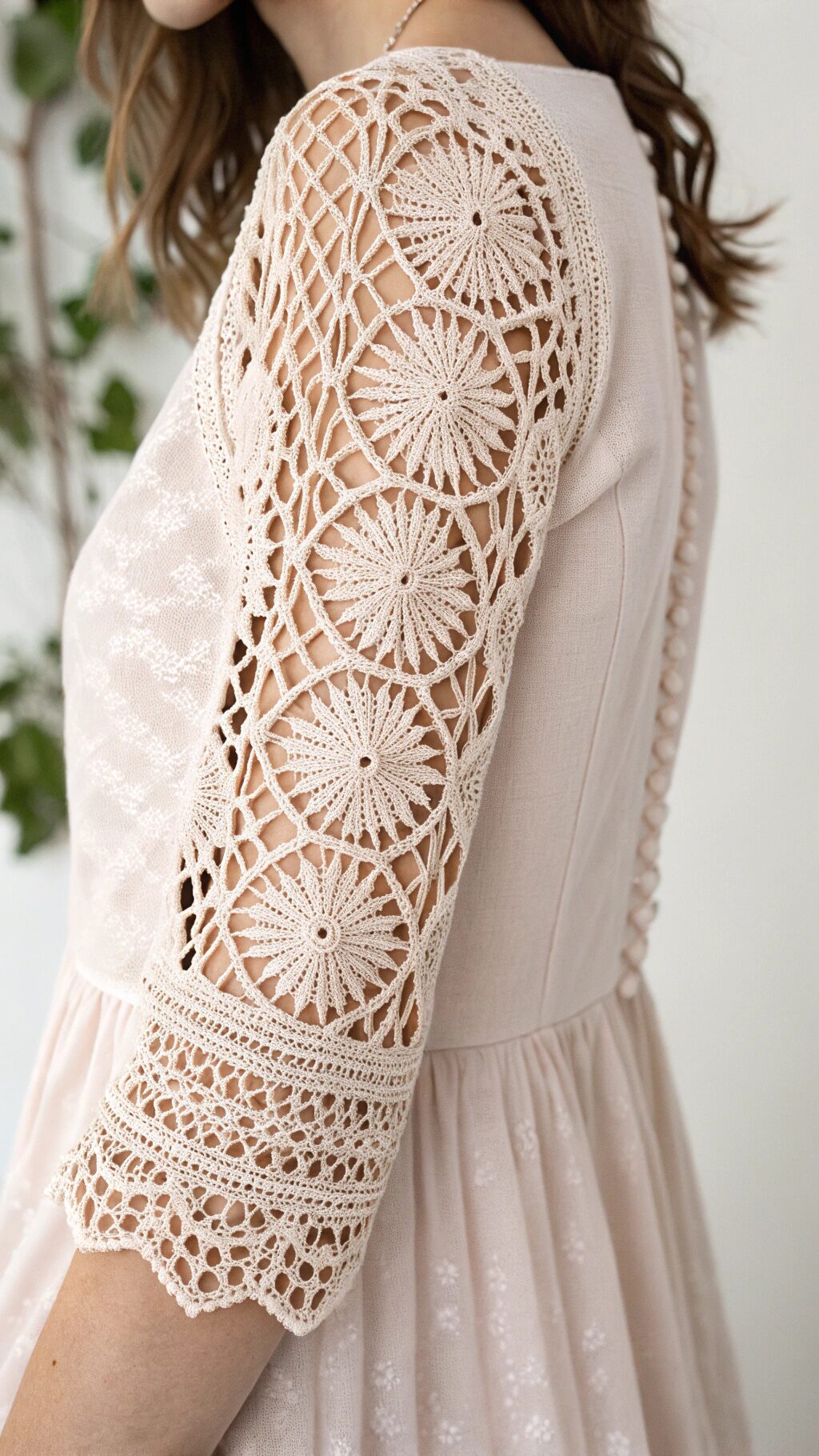 Layered Lace Crochet Sleeves