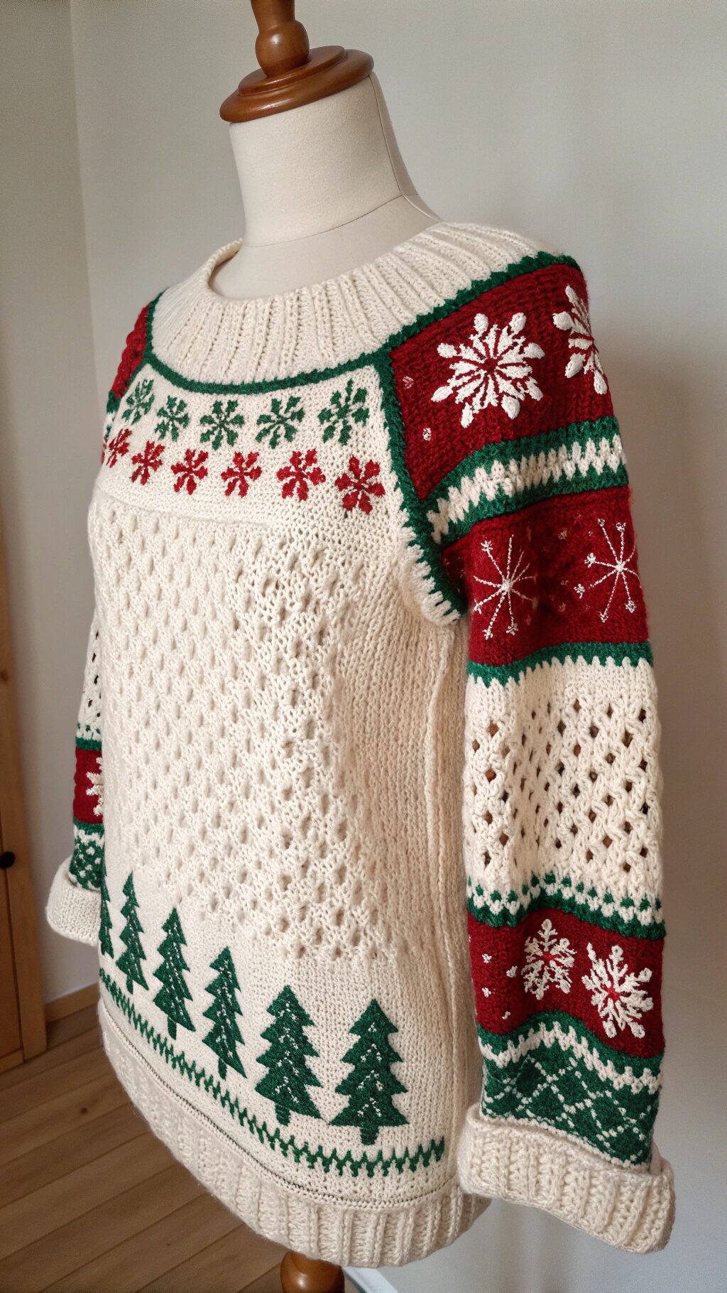 Festive Holiday Crochet Sleeves