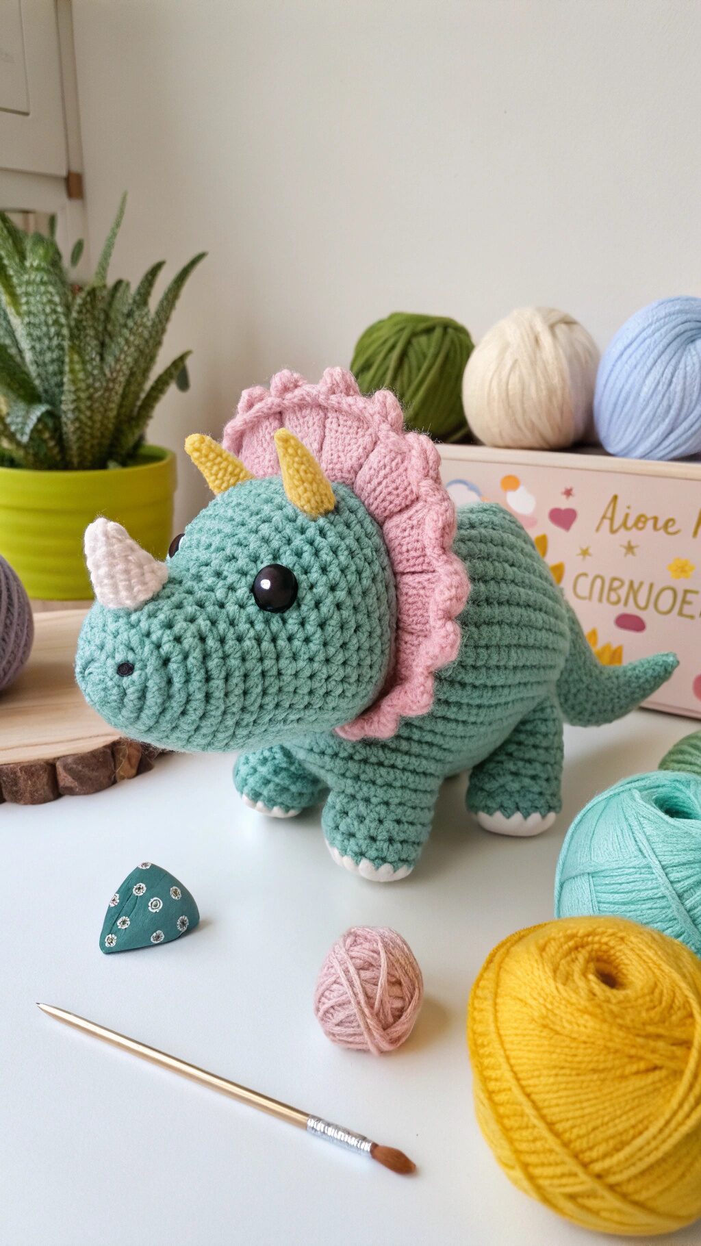 Cute Triceratops Rattle