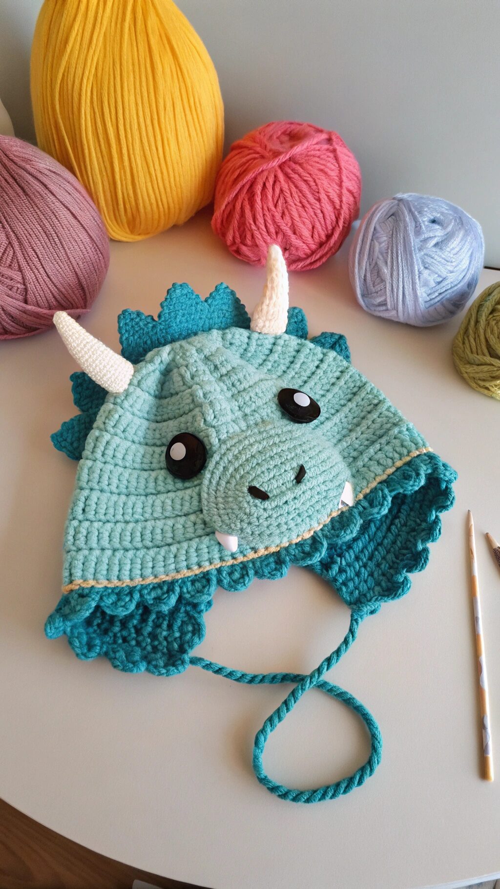 Triceratops Hat Pattern