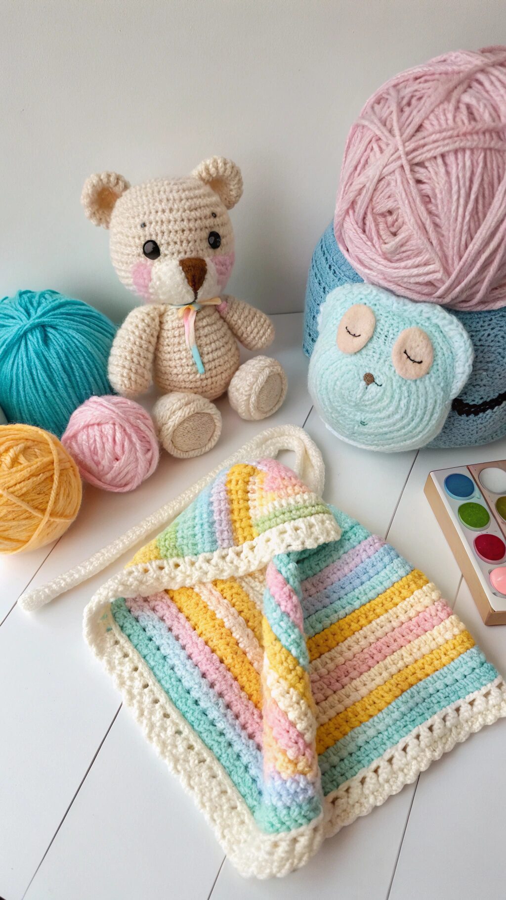 Playful Crochet Baby Toys