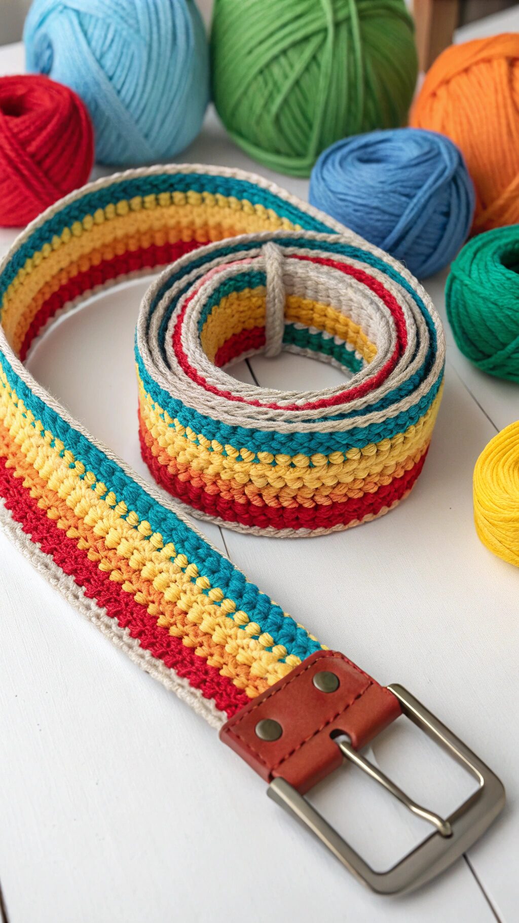 Colorful Striped Belt