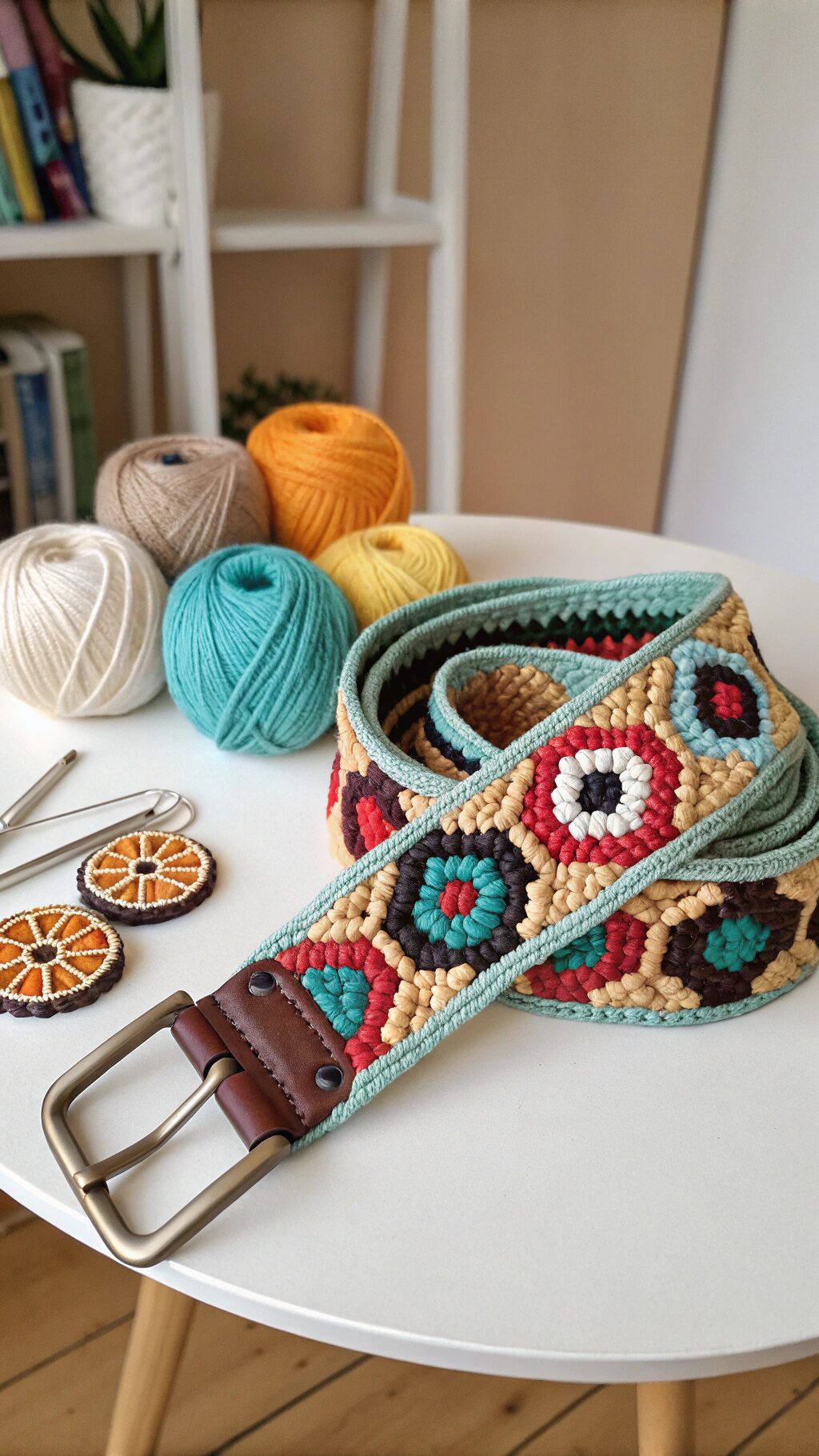 Patterned Geometric Belt