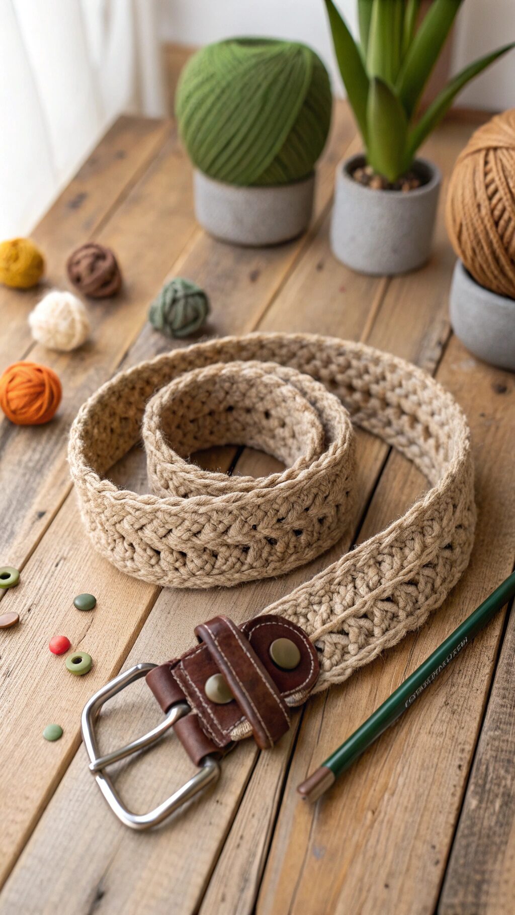 Rustic Twisted Rope Belt