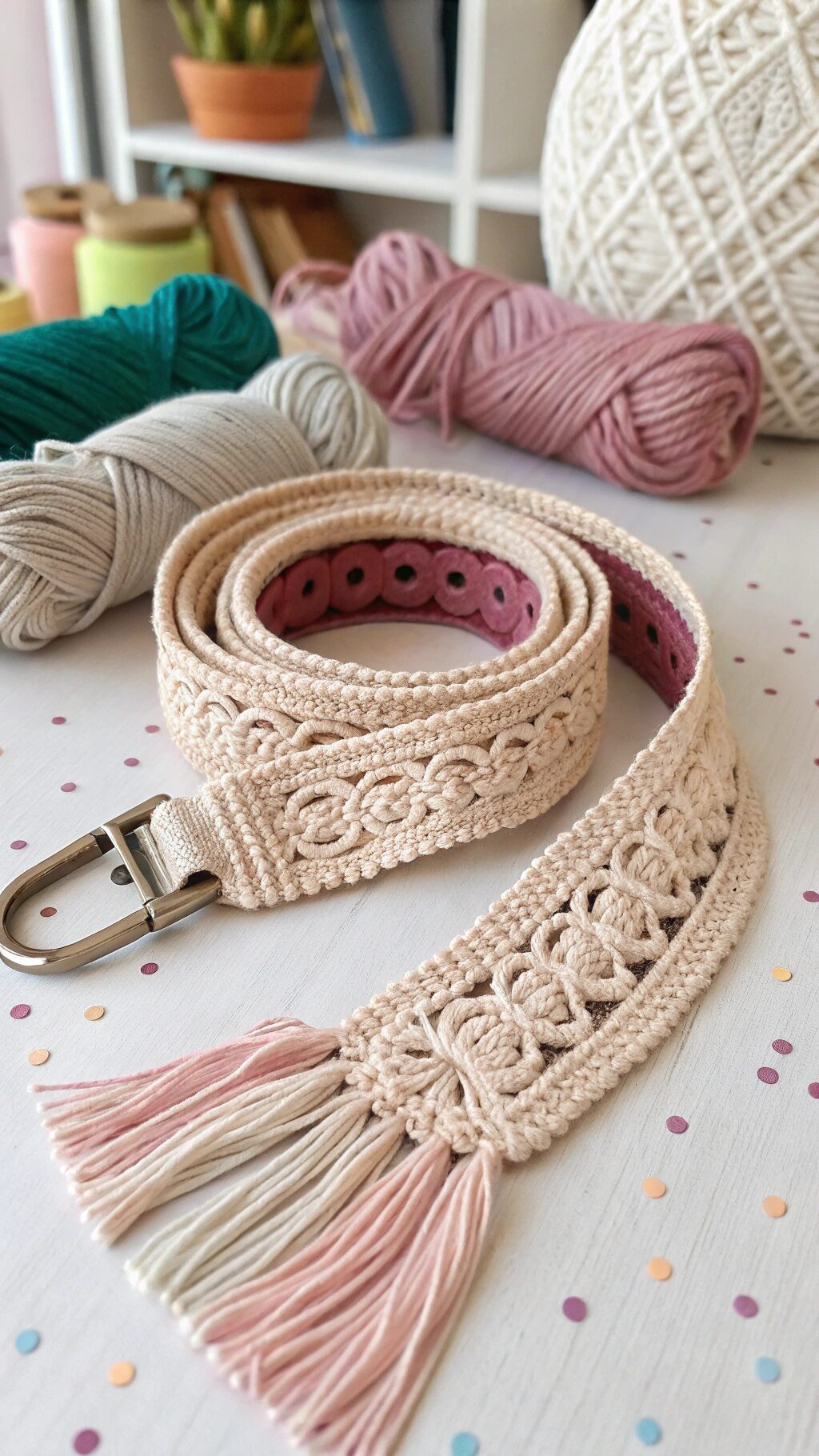 Unique Fringe Detail Belt